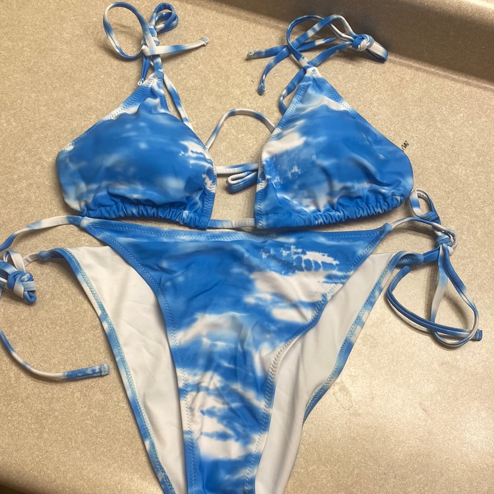 Tie Dye Bikini High Waisted Cheeky Two Piece